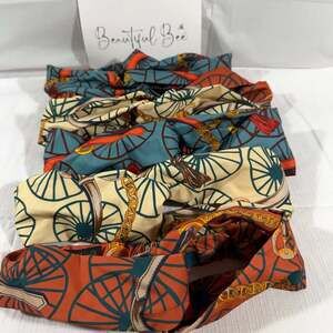 Beautiful Bee Equestrian Print Twist Knot Headbands - Set of 6